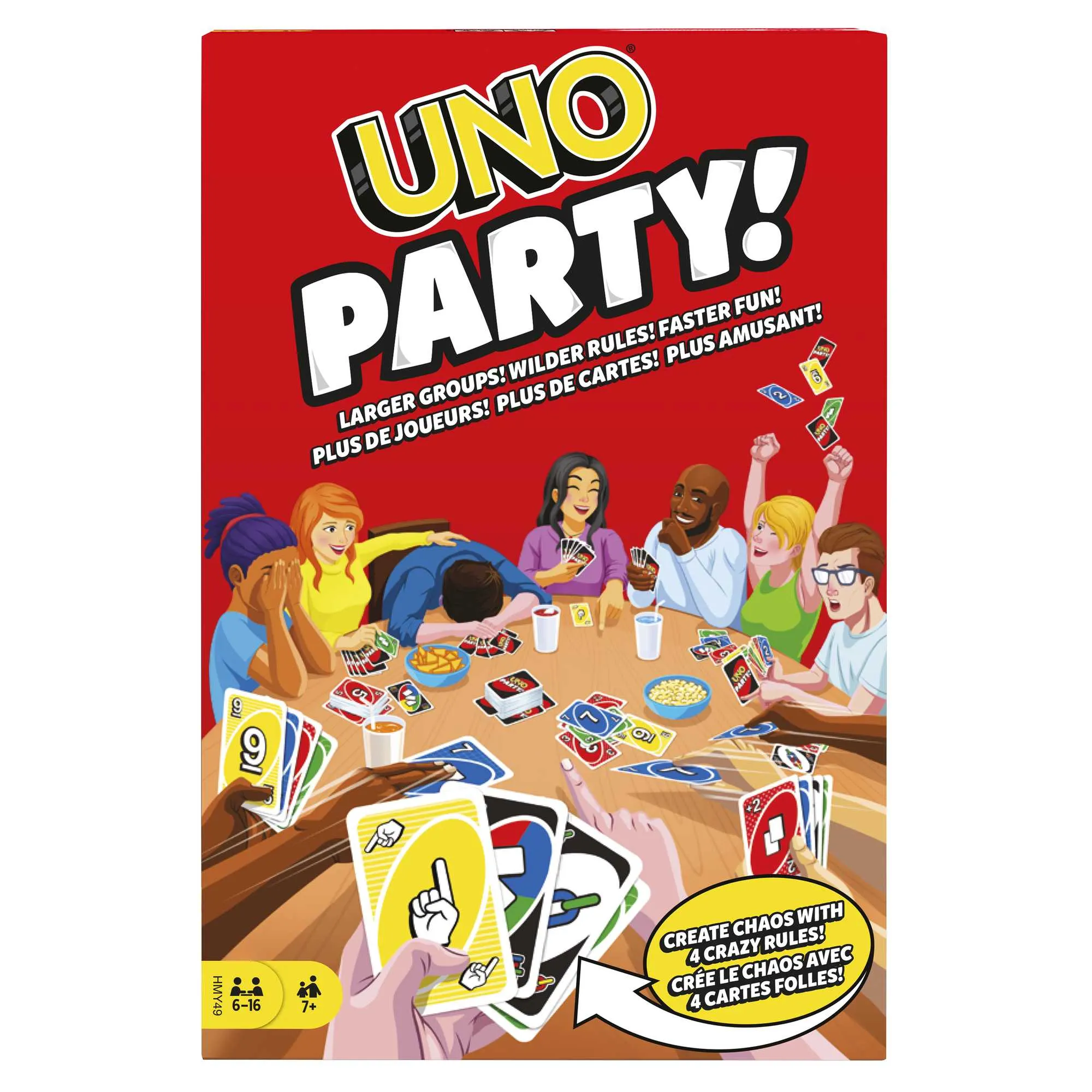Uno® Party! Jeu de Cartes Familial Pour enfants et Adultes