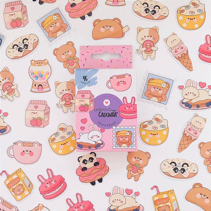 Adesivo na Caixinha Fofura Kawaii