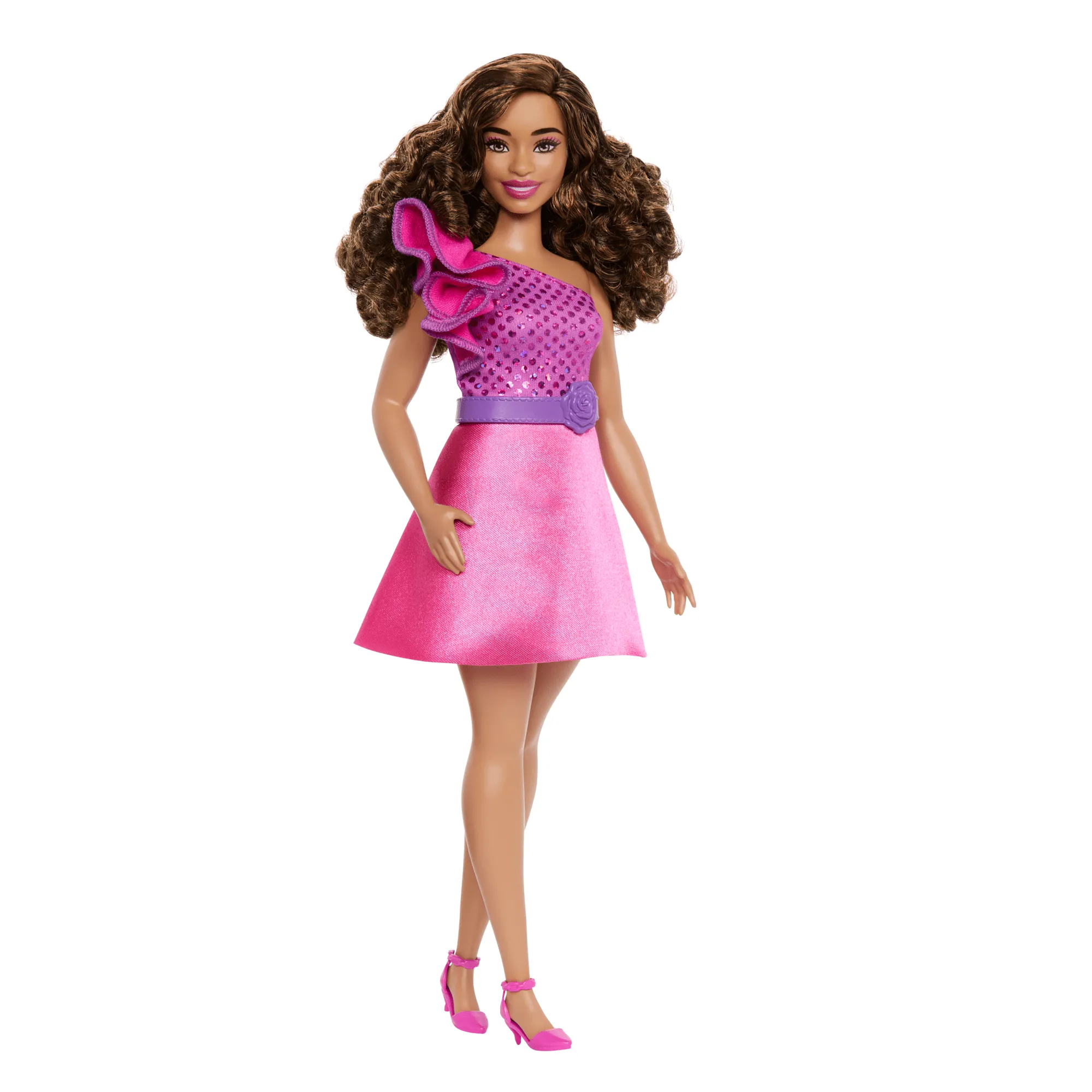 Barbie  Fashionistas  65Eanniversaire  Poupée225, Robe Rose Étinc.
