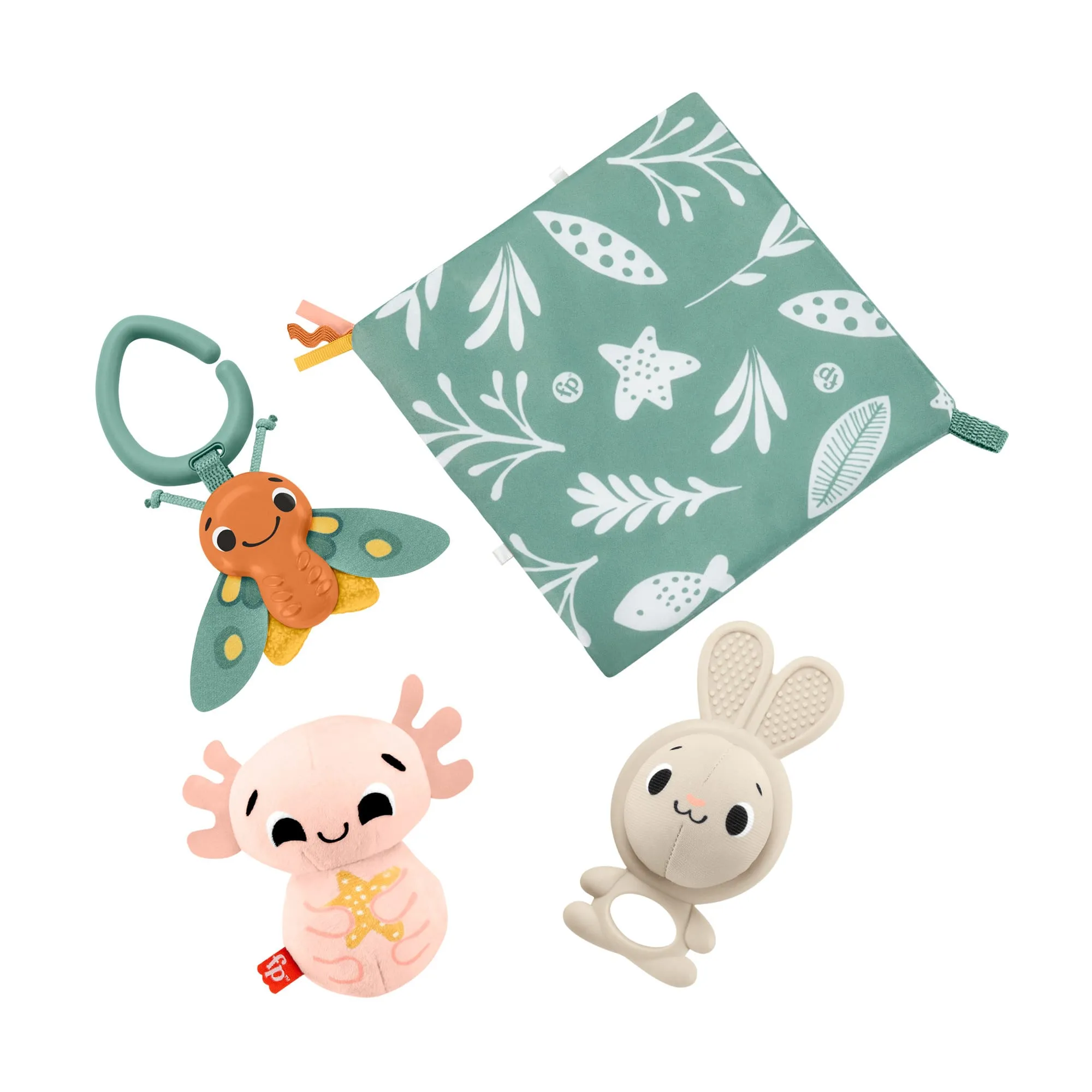 Fisher Price So Many Senses Gift Set, 4 Baby Sensory Toys With Fine Motor Activities